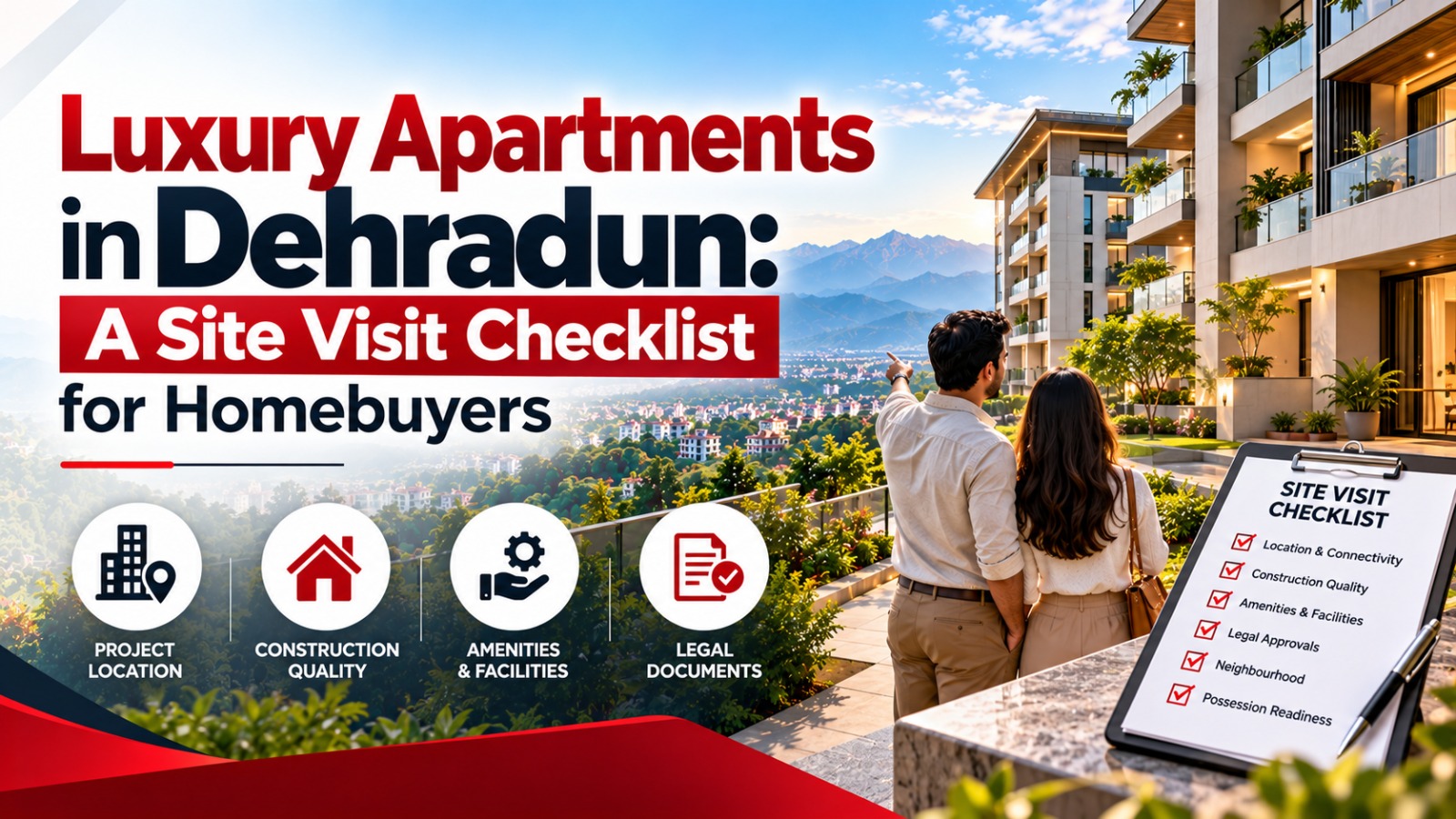 Luxury apartments in Dehradun featuring modern residential design and premium amenities